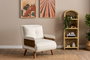 Atelier Del Sofa Cosmo Single - Teddy Fabric-White